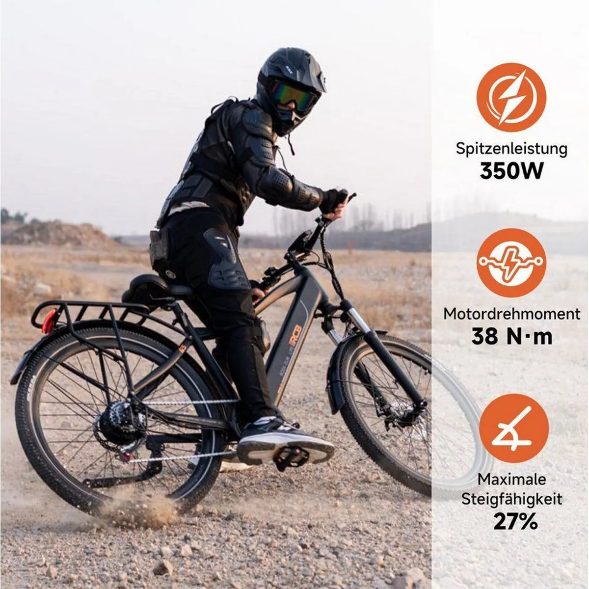 RCB E-Bike Pedelec G5, kraftvoller Motor, 7-Gang-Schaltung, smarte App-Steuerung 3
