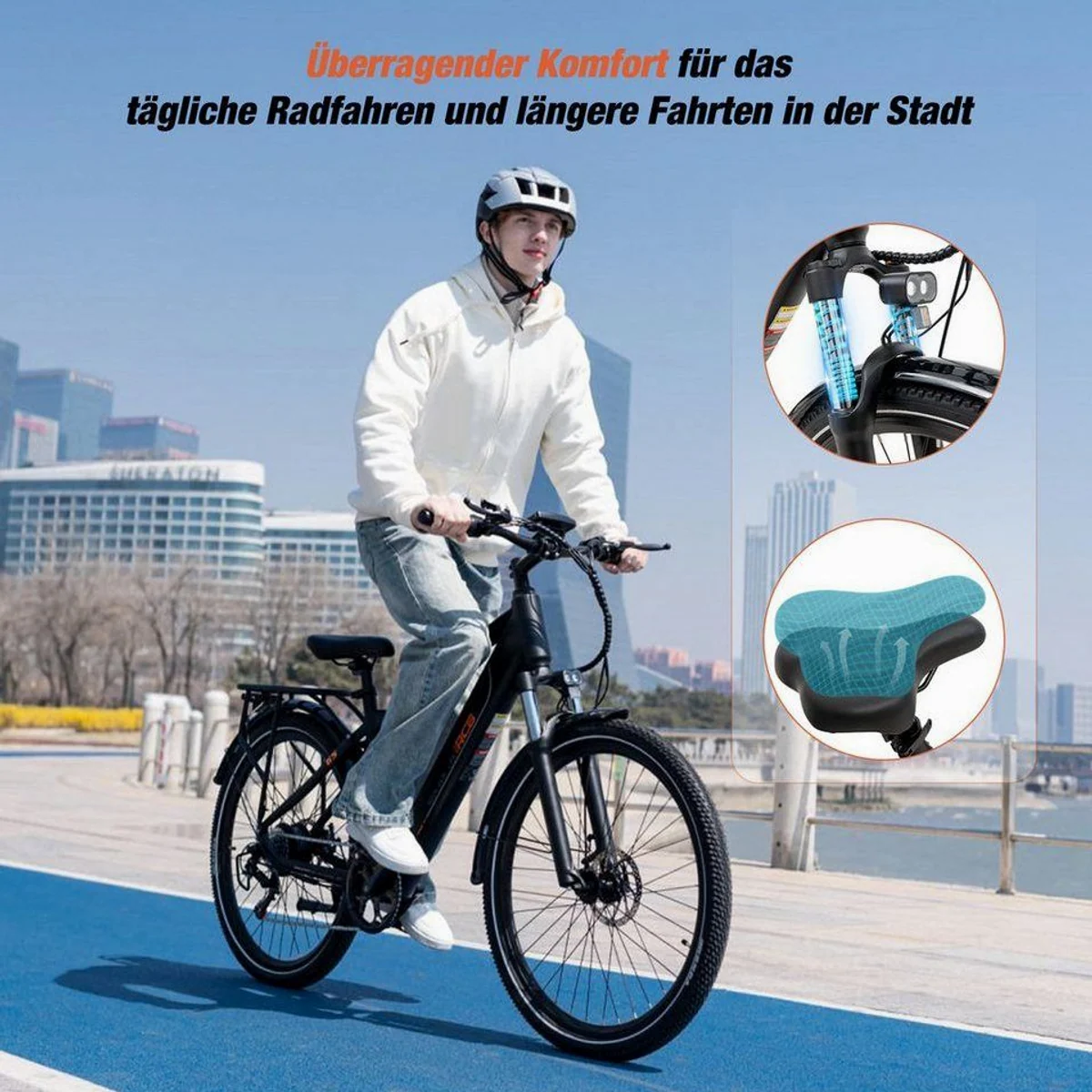 RCB E-Bike Pedelec G5, kraftvoller Motor, 7-Gang-Schaltung, smarte App-Steuerung 4