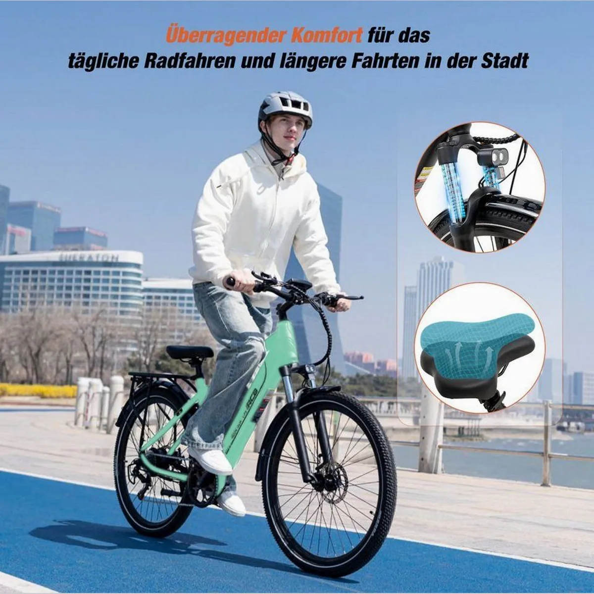 RCB E-Bike Pedelec G5, kraftvoller Heckmotor, 7-Gang-Schaltung, smarte App-Funktionen 4