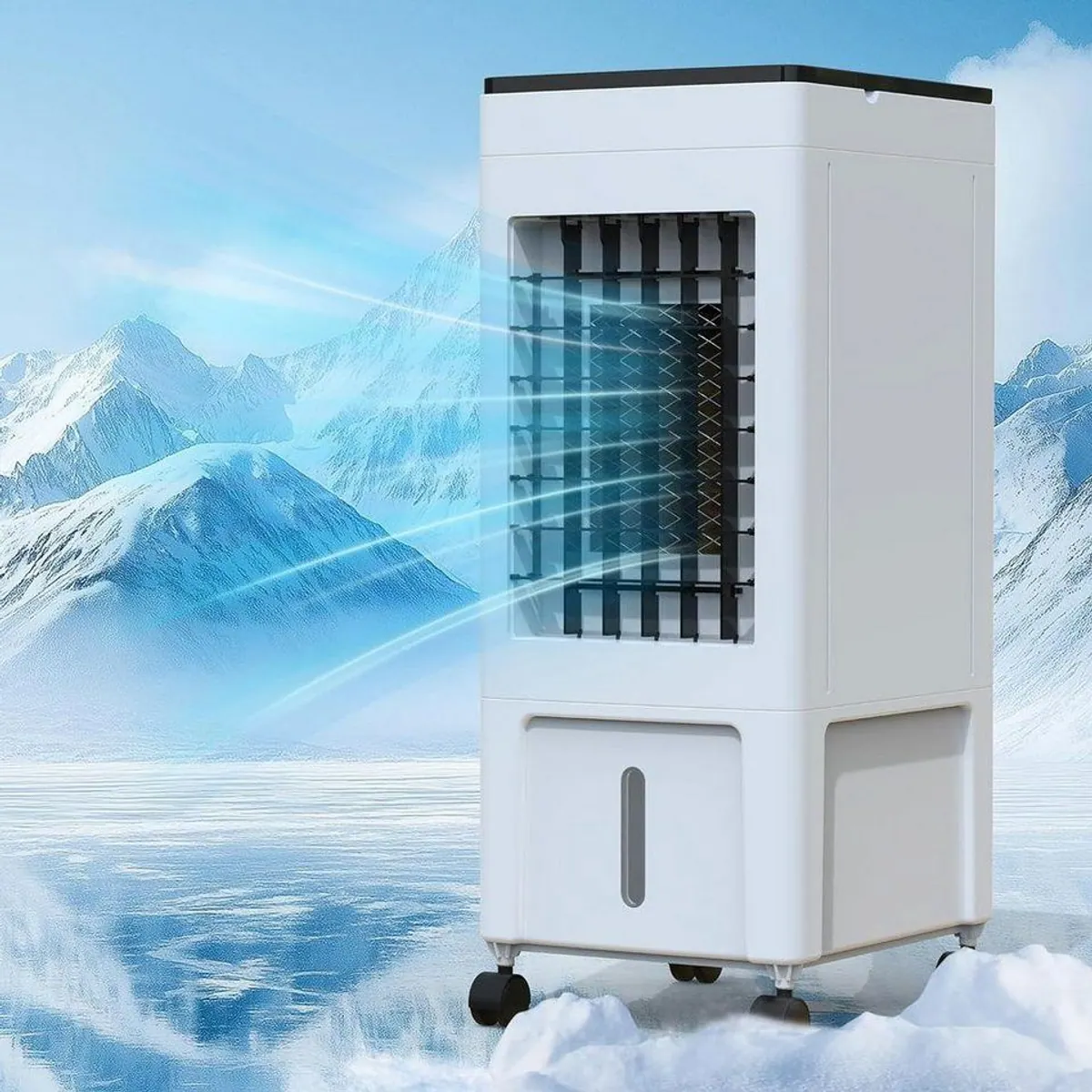 Rebonique 3-in-1 Luftkühler, leise Kühlung, 8L Wassertank, 70° Oszillation