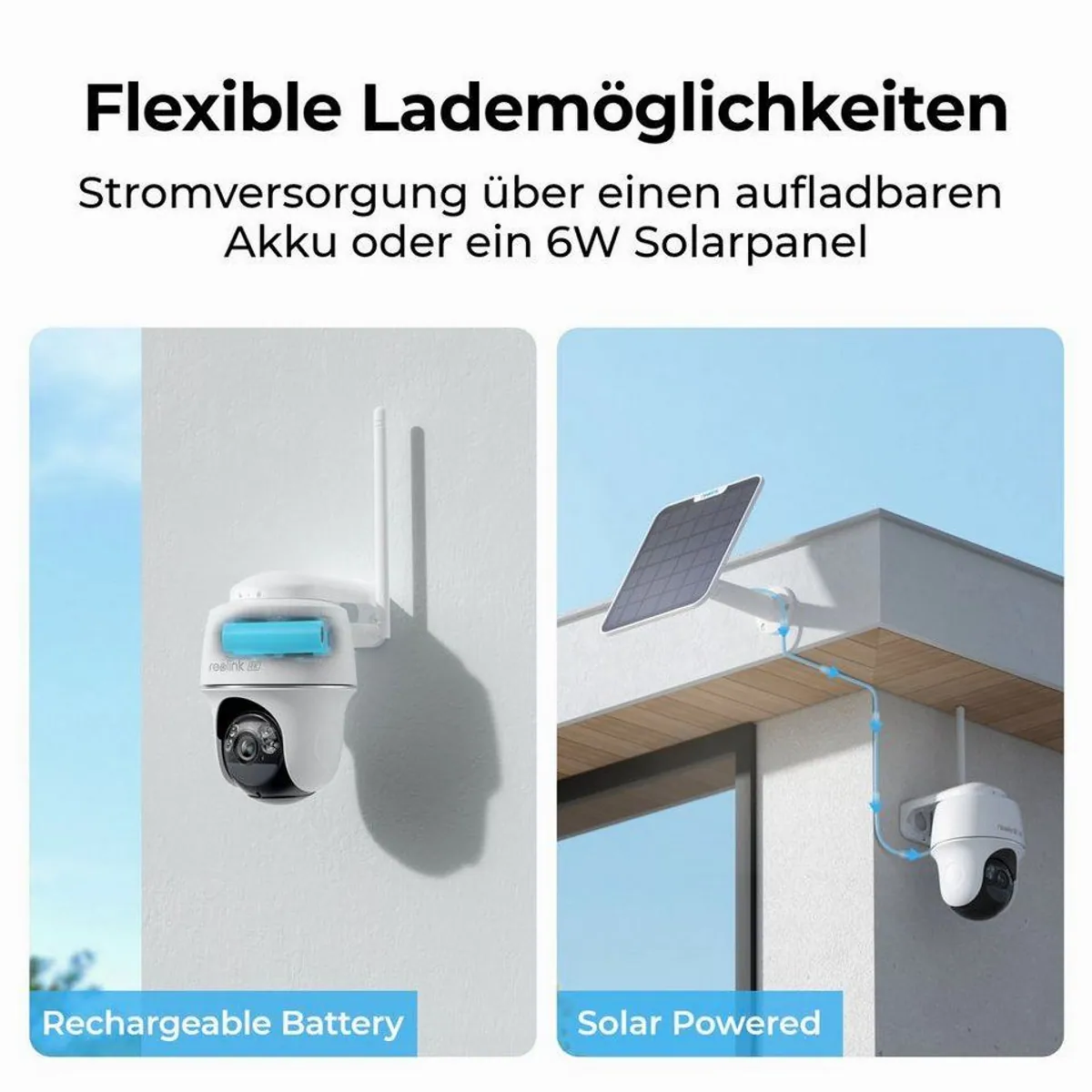 Reolink Argus PT Ultra, 4K Überwachungskamera mit Farb-Nachtsicht — kabellos, 360° Schwenk, zentrale Verwaltung 3