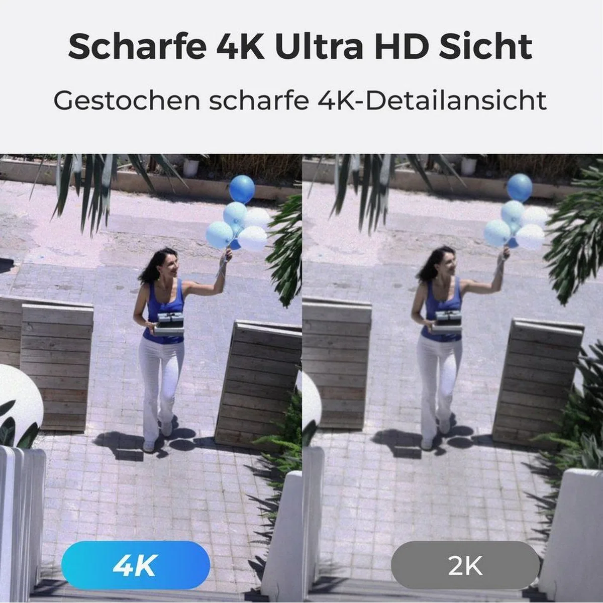Reolink Argus PT Ultra, 4K Überwachungskamera mit Farb-Nachtsicht — kabellos, 360° Schwenk, zentrale Verwaltung 5