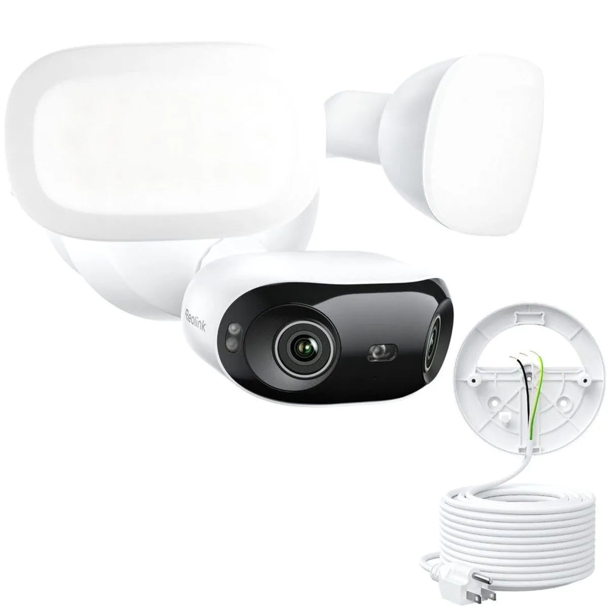 Reolink Elite Floodlight WiFi Kamera, 4K UHD, 180° Sichtfeld, KI-gestützte Erkennung