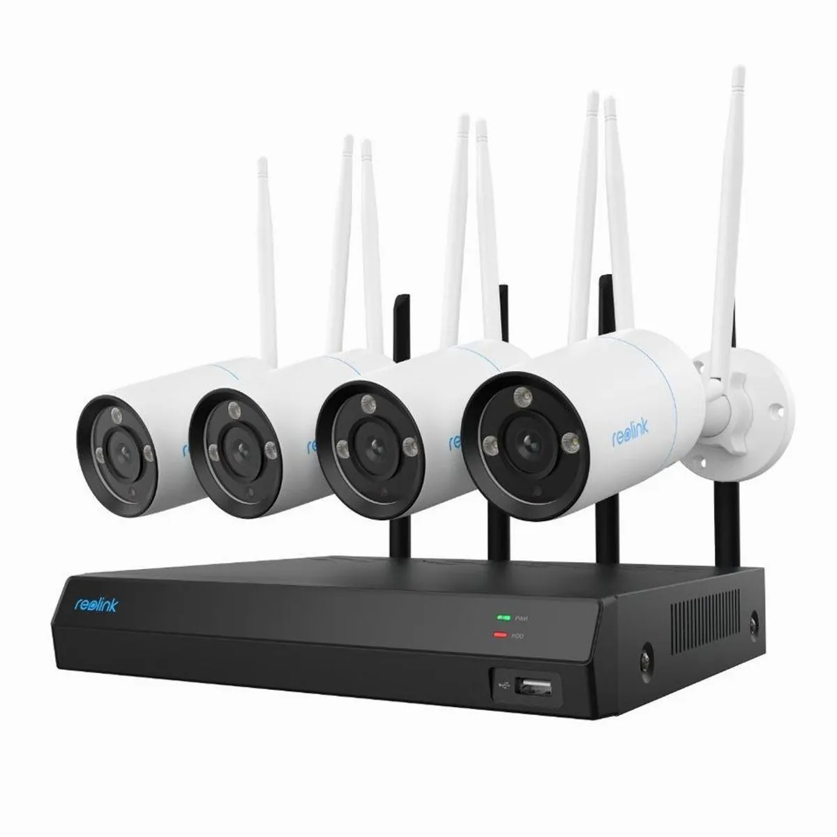 Reolink Überwachungskamera 4K WLAN System, 24/7 Schutz, Smart-Erkennung, Zwei-Wege-Audio