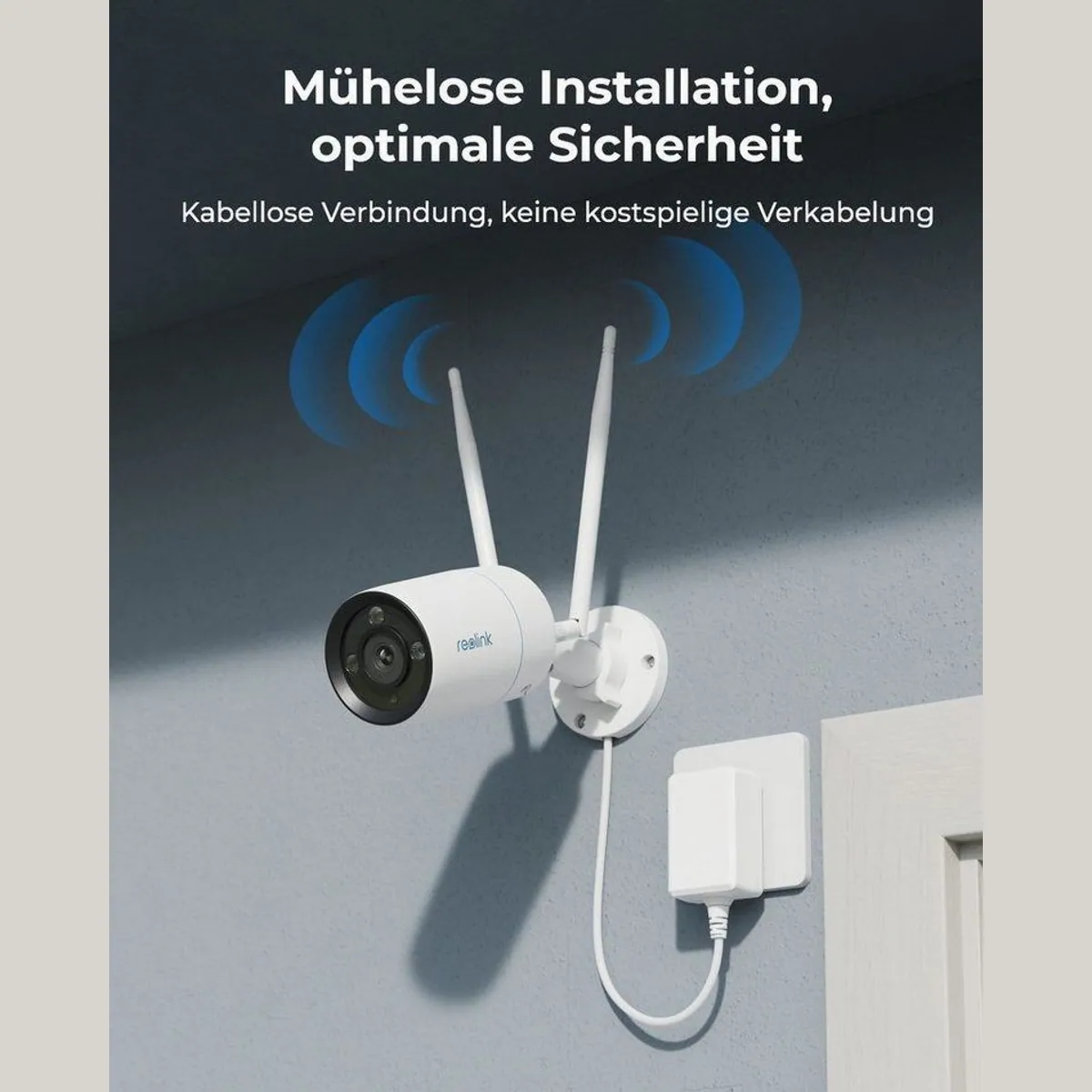 Reolink Überwachungskamera 4K WLAN System, 24/7 Schutz, Smart-Erkennung, Zwei-Wege-Audio 4