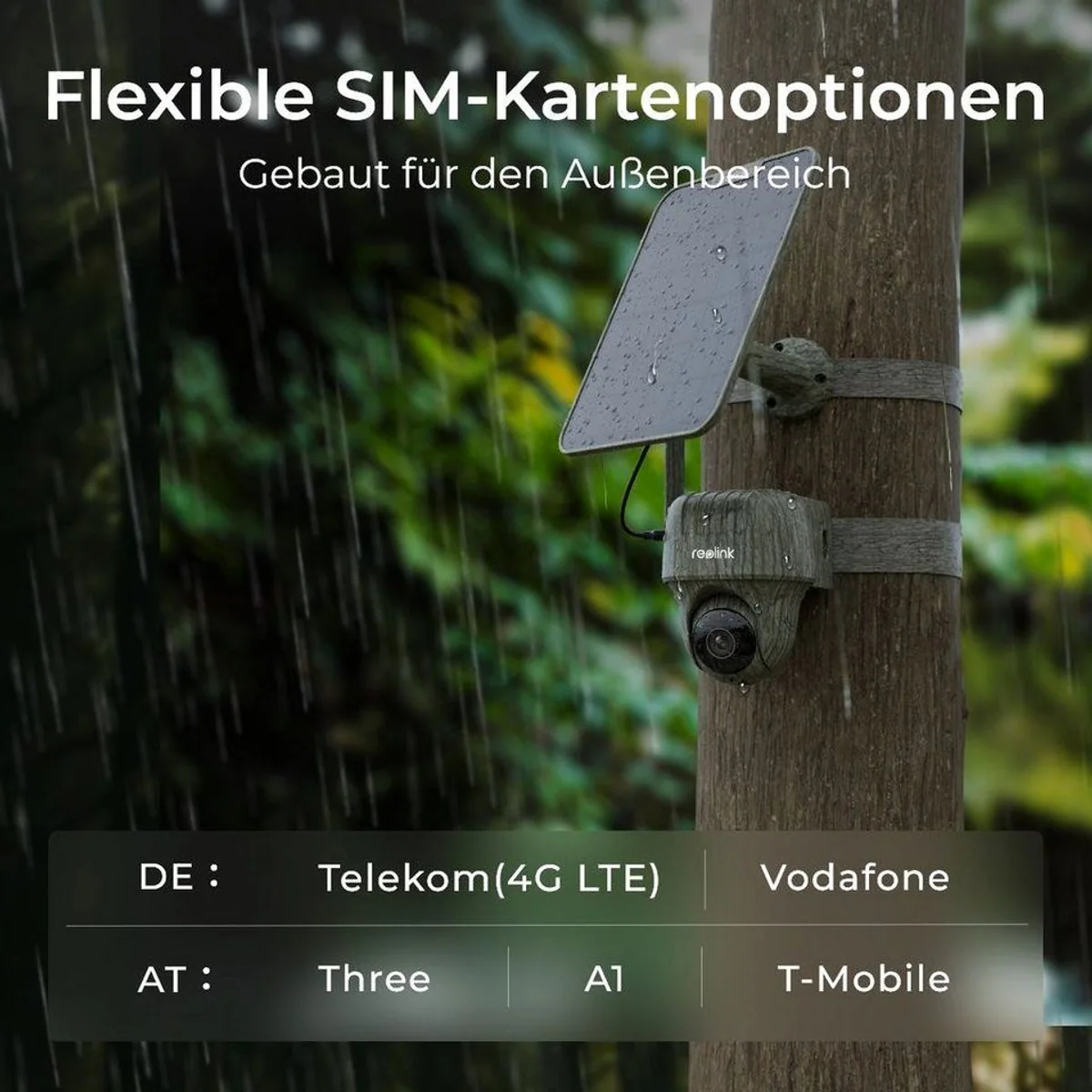 Reolink Go Ranger PT Wildkamera, 4G LTE, 8MP, Nachtsicht — 360° Sicht, Tiererkennung, Solarenergie 4