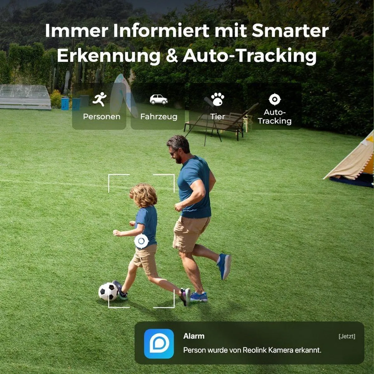 Reolink RLC-823S1W Überwachungskamera, 4K Auflösung, 360° Smartes Auto-Tracking 3