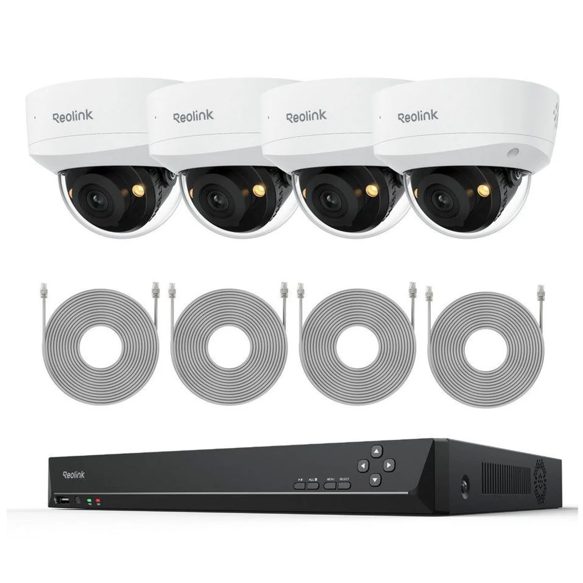 Reolink RLK8-500V4 Überwachungssystem, 5MP, 24/7 Aufzeichnung, IK10 Schutz