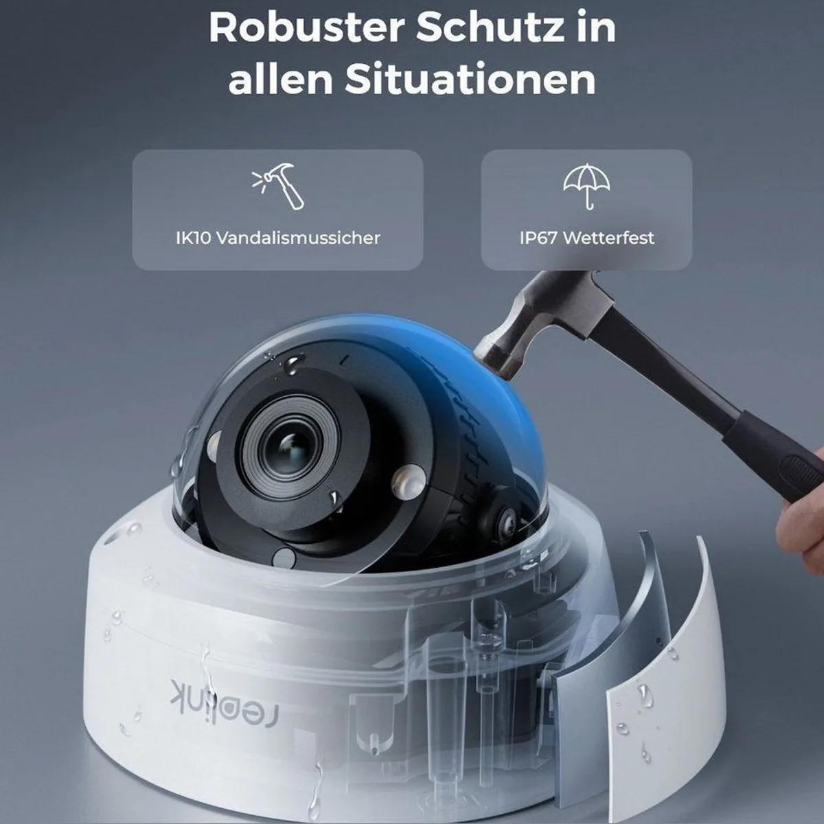 Reolink RLK8-500V4 Überwachungssystem, 5MP, 24/7 Aufzeichnung, IK10 Schutz 3