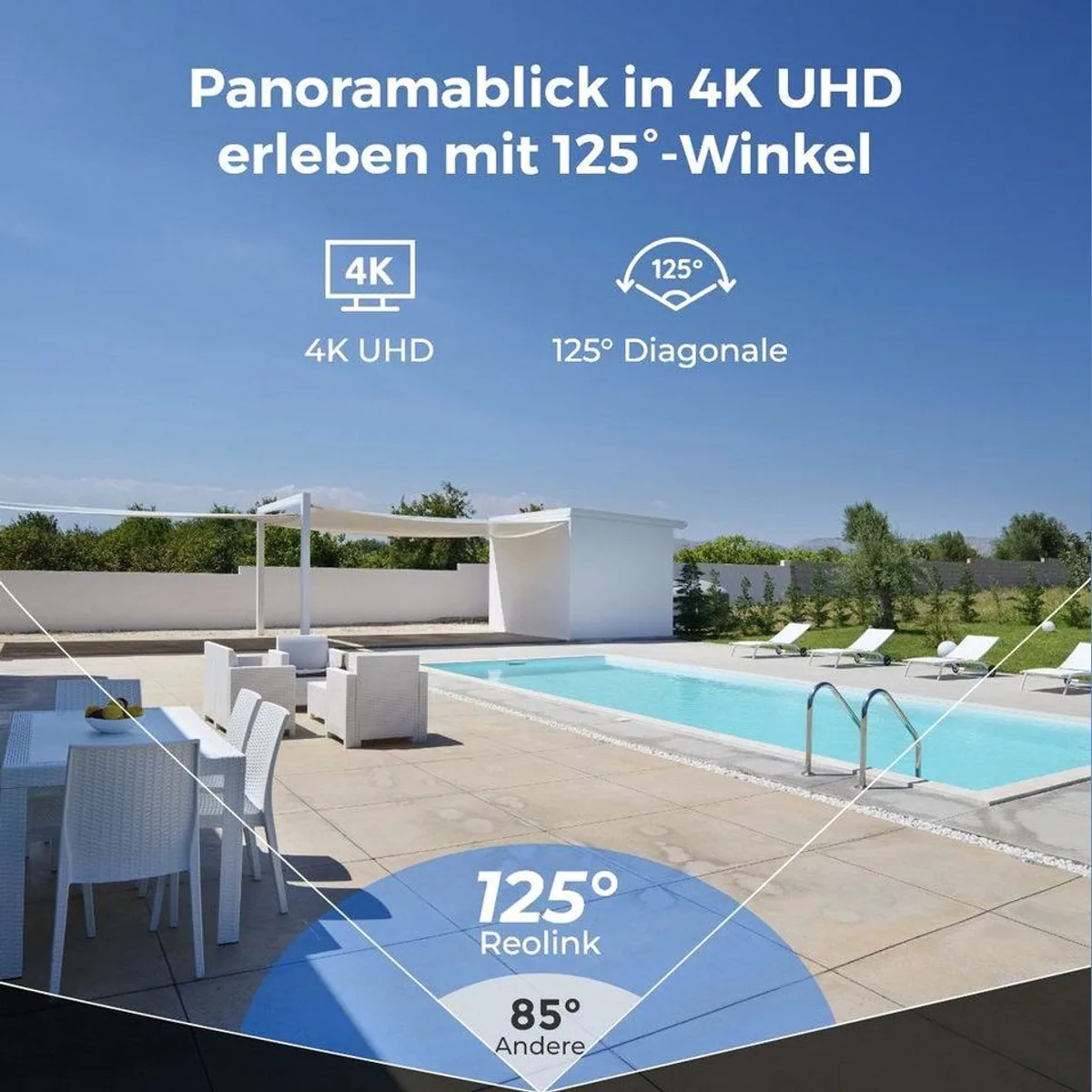 Reolink RLK8-800V4 Überwachungskamera Set, 4K Bildqualität, 125° Sichtfeld, IK10 Schutz 5