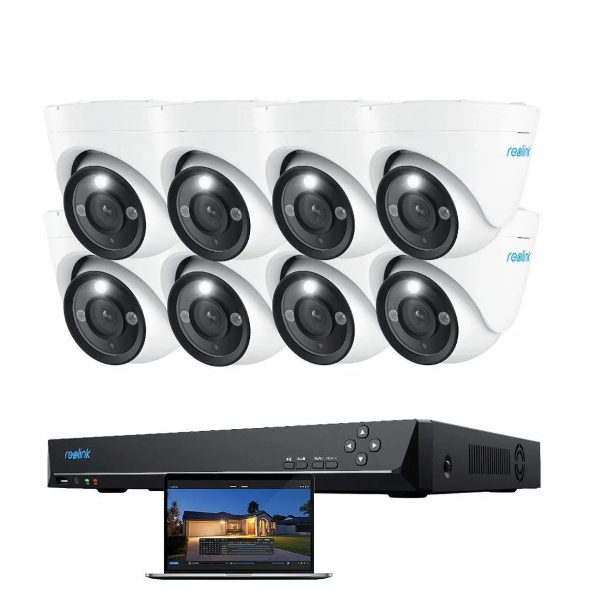 Reolink Überwachungskamera PoE 12 MP Ultra HD, Farb-Nachtsicht & 24/7 Aufzeichnung — ideal für Innen- und Außenbereich