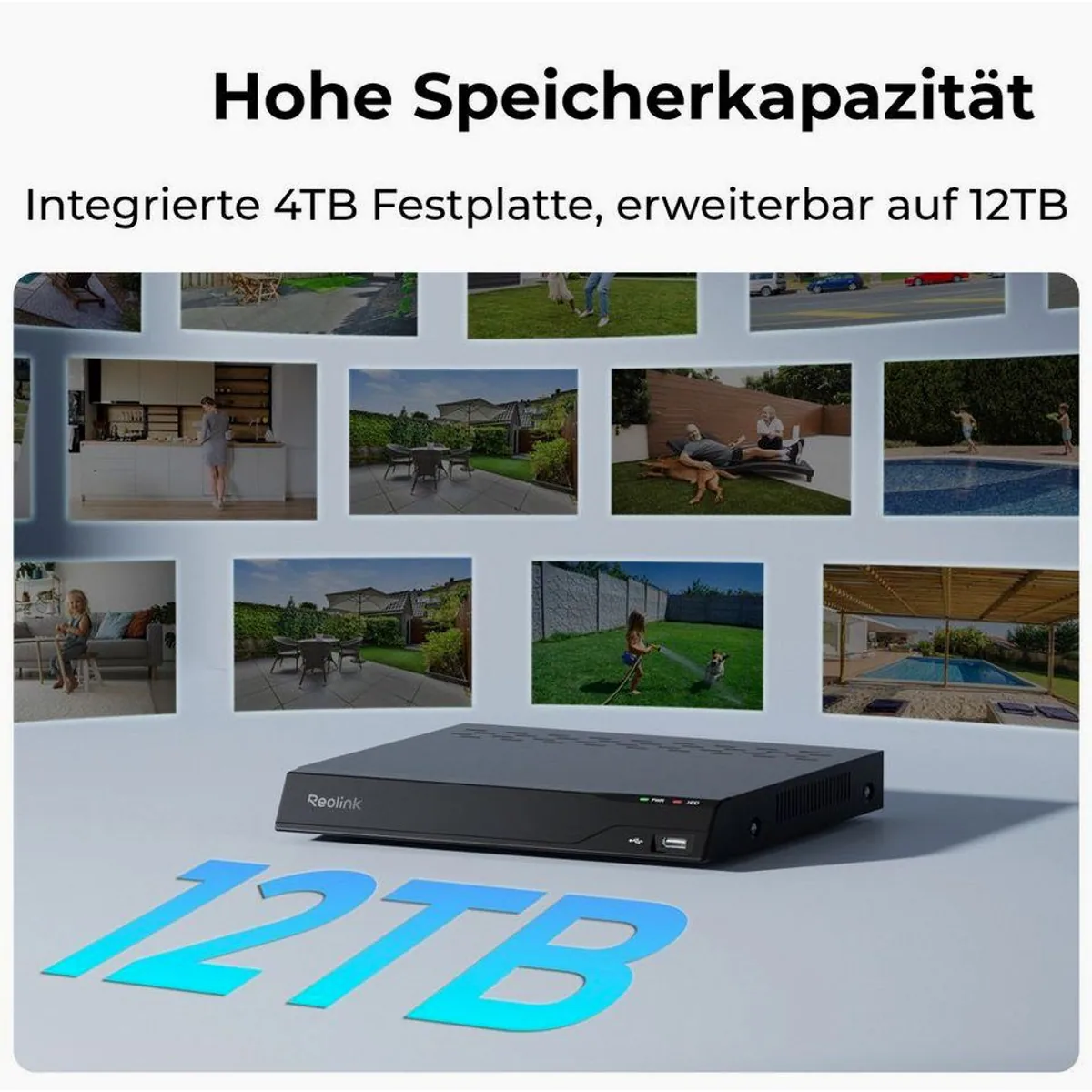 Reolink Überwachungskamera PoE 12 MP Ultra HD, Farb-Nachtsicht & 24/7 Aufzeichnung — ideal für Innen- und Außenbereich 5
