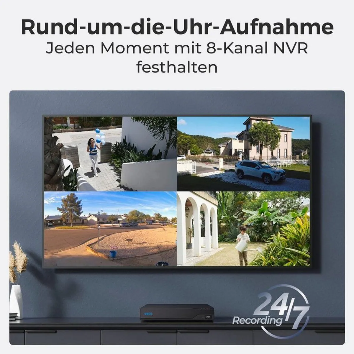 Reolink NVS8-8MB4 Überwachungssystem, 8MP Ultra HD, 24/7 Aufzeichnung 5
