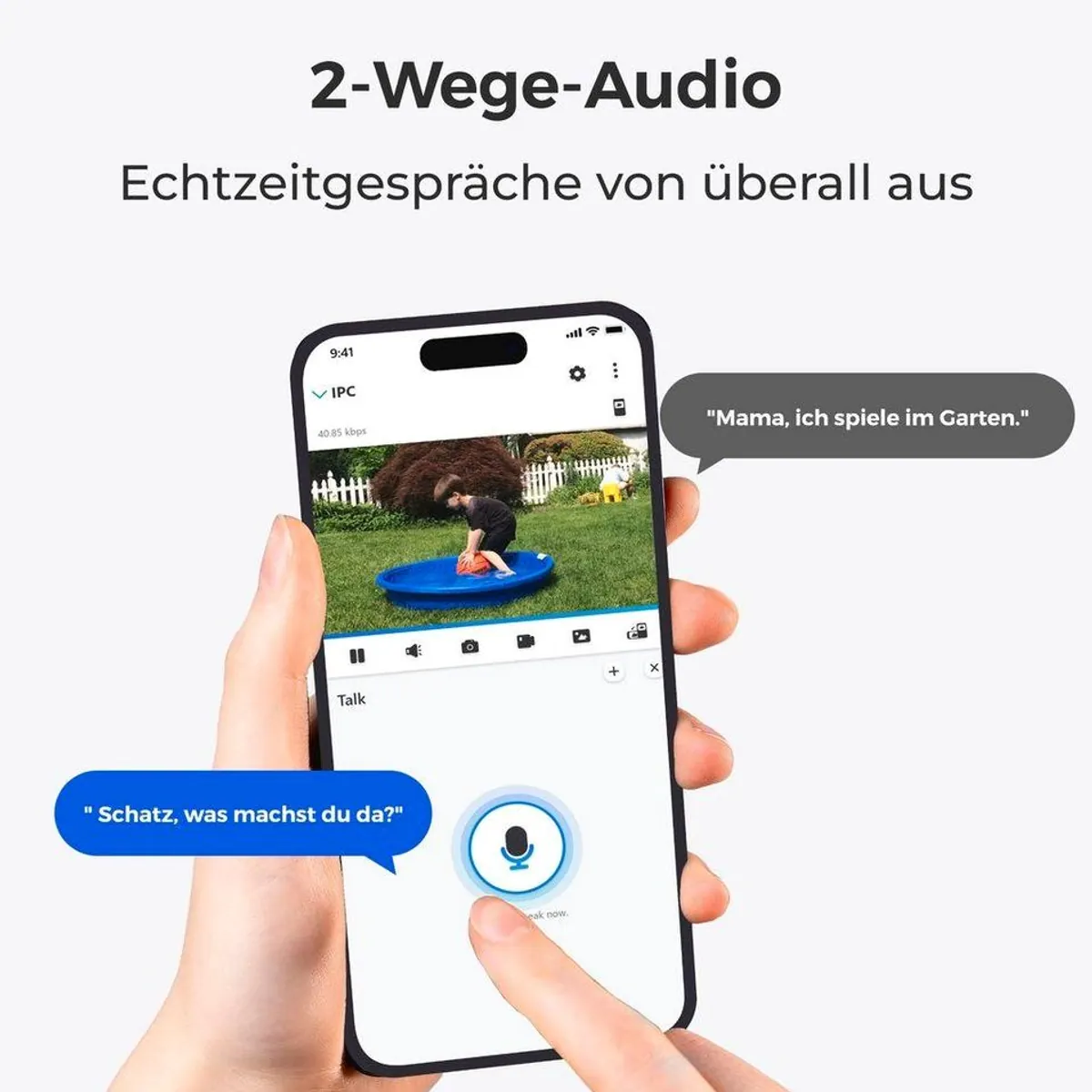 Reolink Argus B730 Überwachungskamera, 4K Auflösung, Solar Panel – ideal für Außenbereiche 3