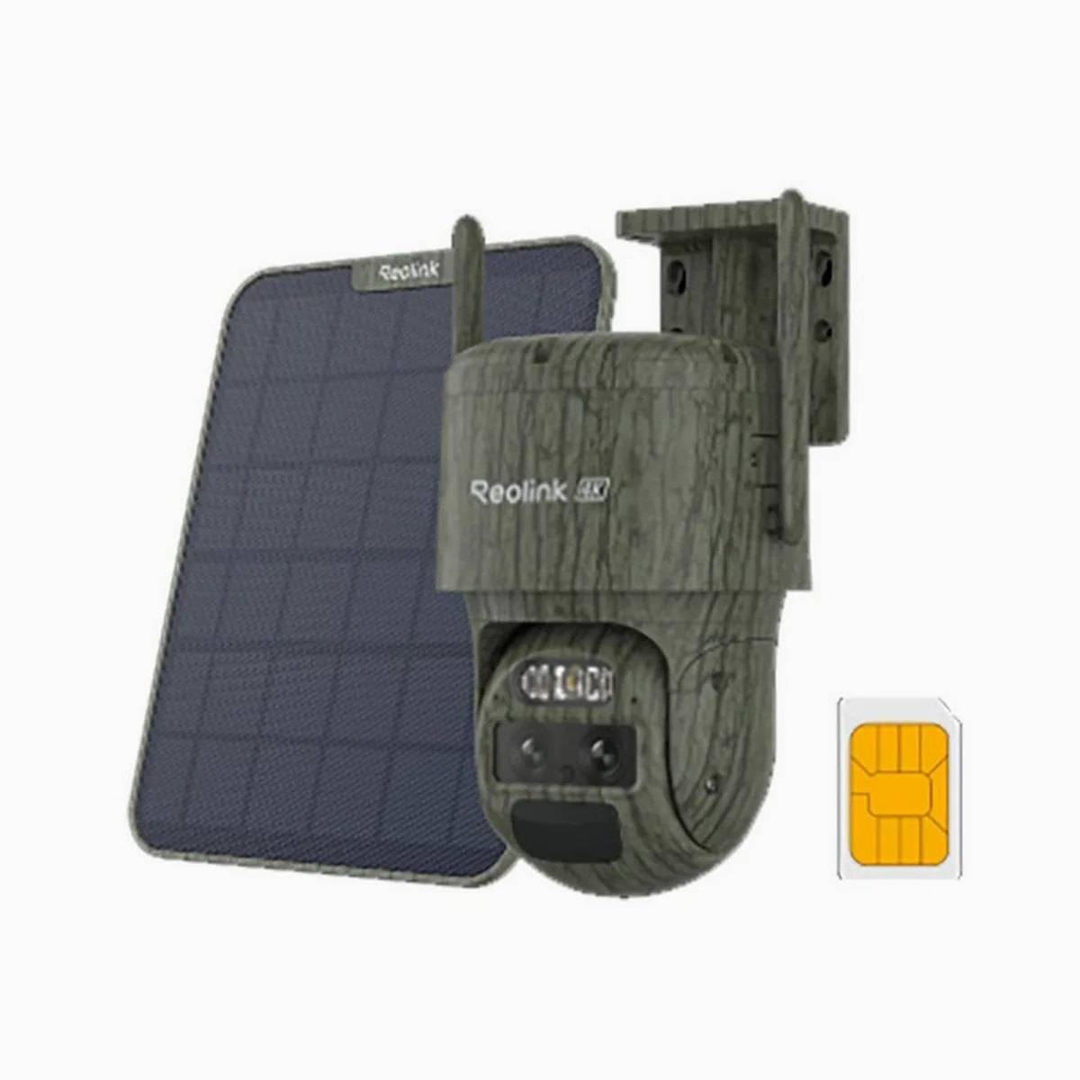 Reolink Trackmix LTE Überwachungskamera, 4G Dual-Objektiv, integriertes Solarpanel