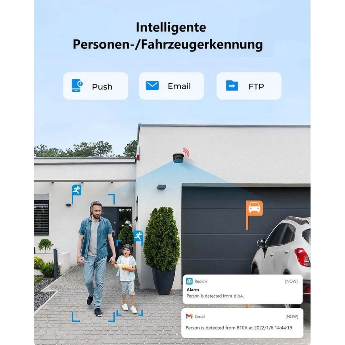 Reolink RLK16-810B8-A 4K PoE Überwachungskamera, 8MP, 30m Nachtsicht, Personenerkennung 4