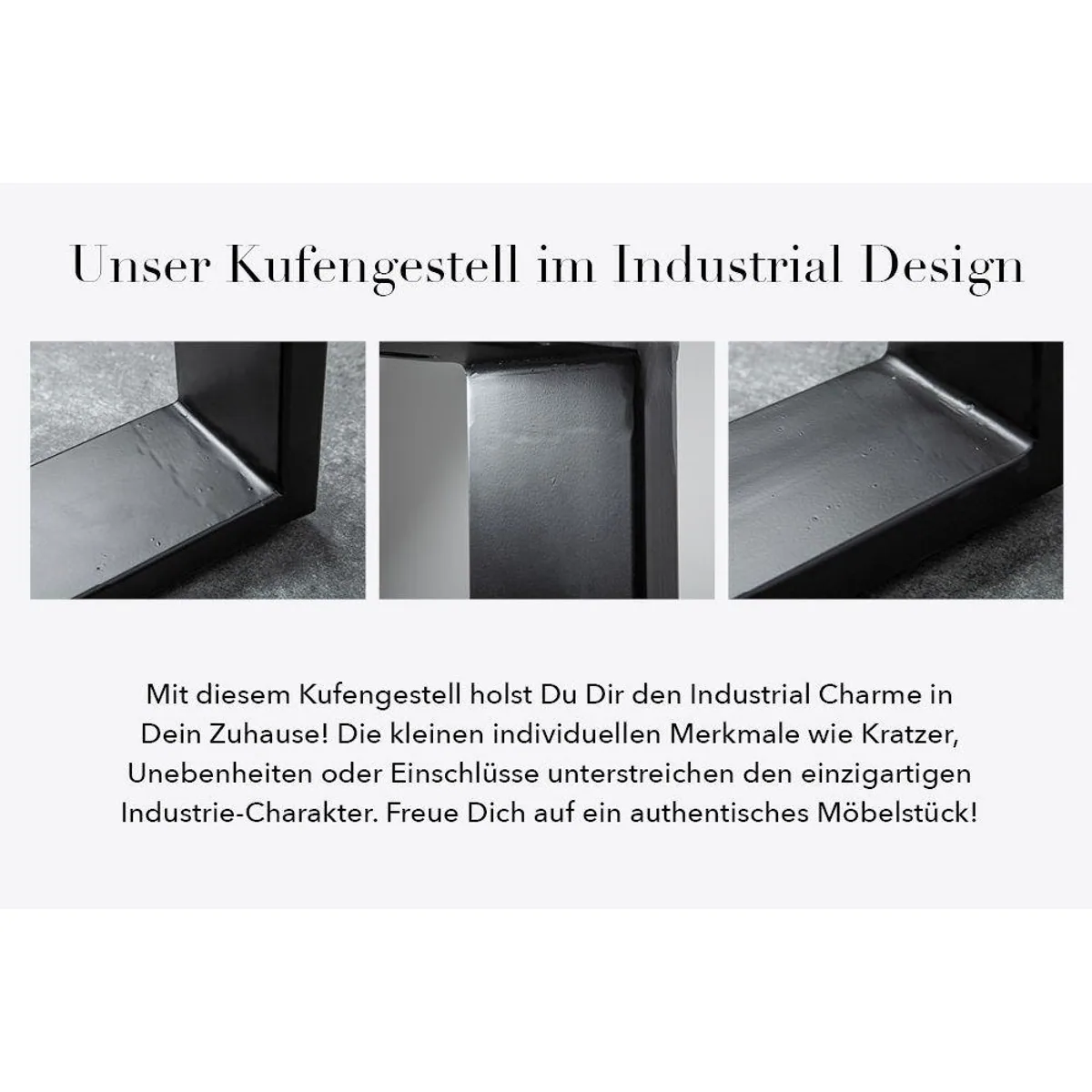 riess-ambiente Esstisch IRON CRAFT, Mangoholzplatte, Eisenkufen, für bis zu 6 Personen 5