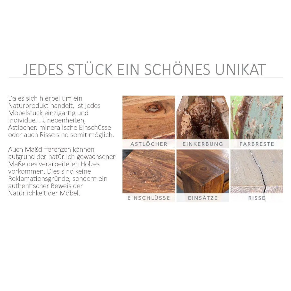 riess-ambiente Sideboard SCORPION, 3D-Schnitzereien, massives Mangoholz, großzügiger Stauraum 5