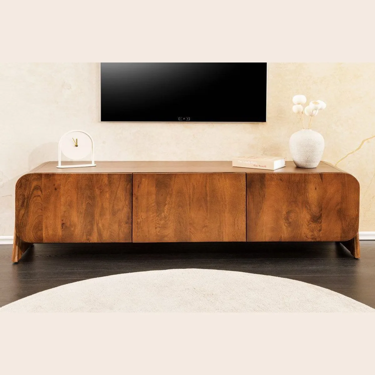 riess-ambiente TV-Board BRASIL 160 cm, Massivholz, elegantes Design, praktische Fächer 2