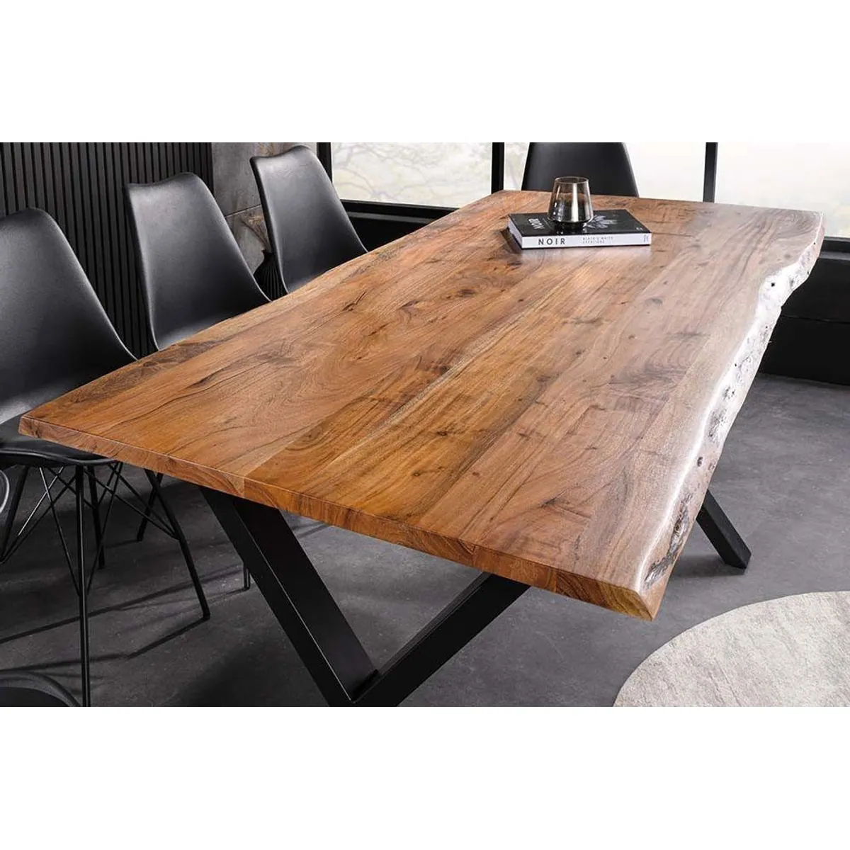 riess-ambiente Esstisch MAMMUT 140cm, Massivholz, X-Gestell, pflegeleicht 4