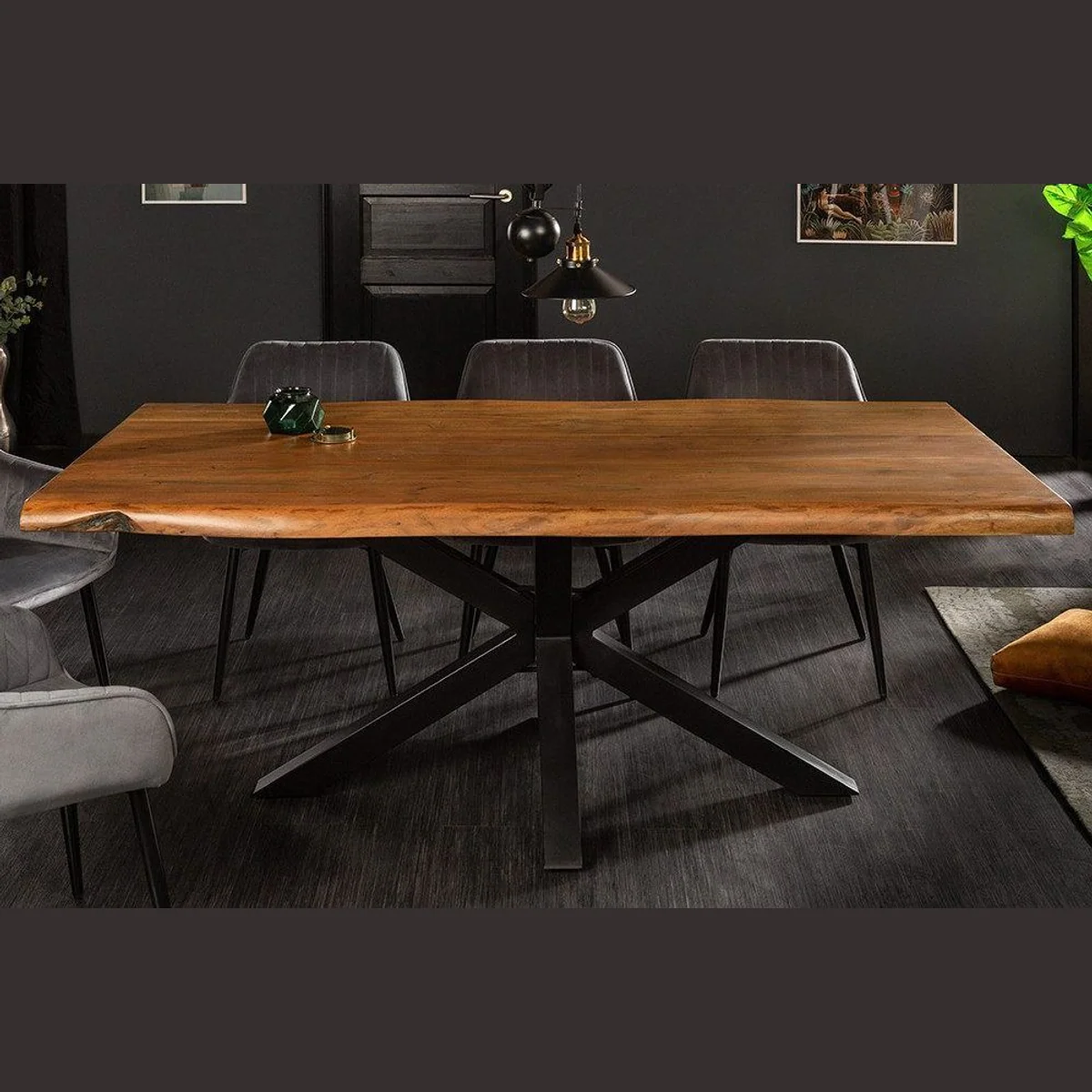 riess-ambiente Esstisch MAMMUT, Akazie massiv, industrielles Design, Platz für bis zu 8 Personen 4