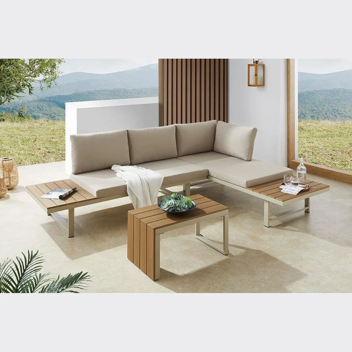 riess-ambiente IBIZA MODULAR LOUNGE, wetterfest, pflegeleicht, modular — 3-teilig