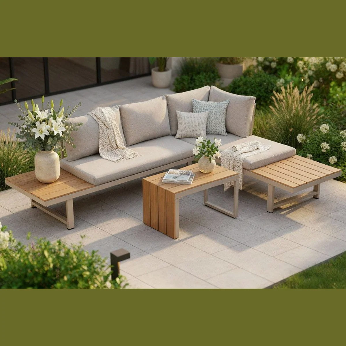 riess-ambiente IBIZA MODULAR LOUNGE, wetterfest, pflegeleicht, modular — 3-teilig 3