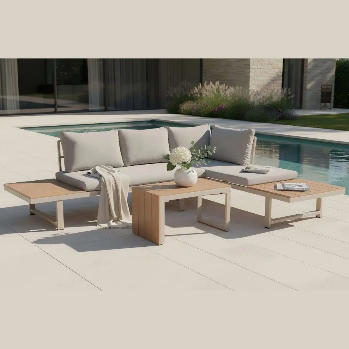 riess-ambiente IBIZA MODULAR LOUNGE, wetterfest, pflegeleicht, modular — 3-teilig 4