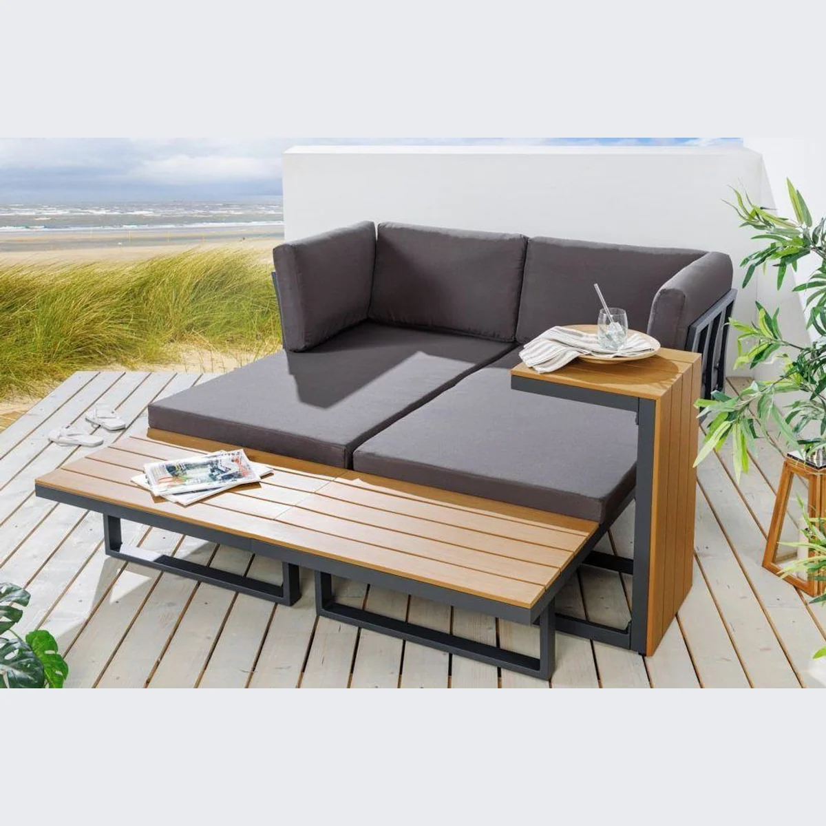 riess-ambiente IBIZA MODULAR LOUNGE, wetterfest, pflegeleicht, modular — 3-teilig 5