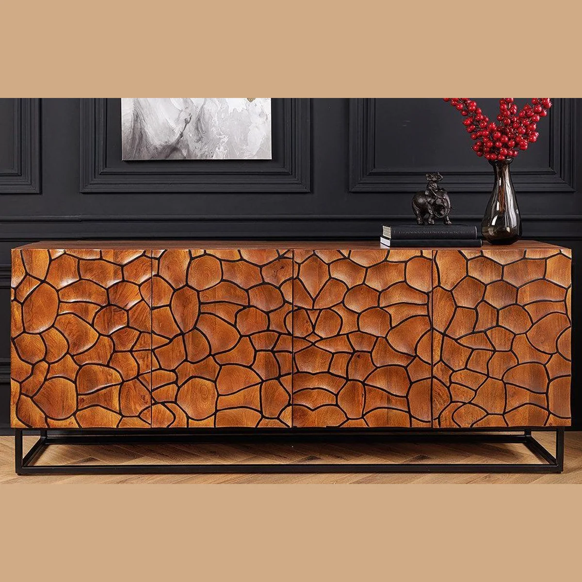 riess-ambiente Sideboard VULCANO, handgefertigt, einzigartiges Design, viel Stauraum 2