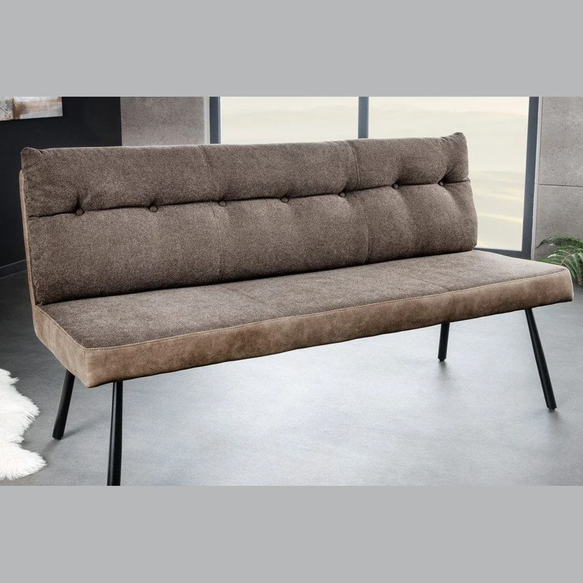 riess-ambiente BIG GEORGE Sitzbank, eleganter Microfaserbezug, hohe Belastbarkeit 2