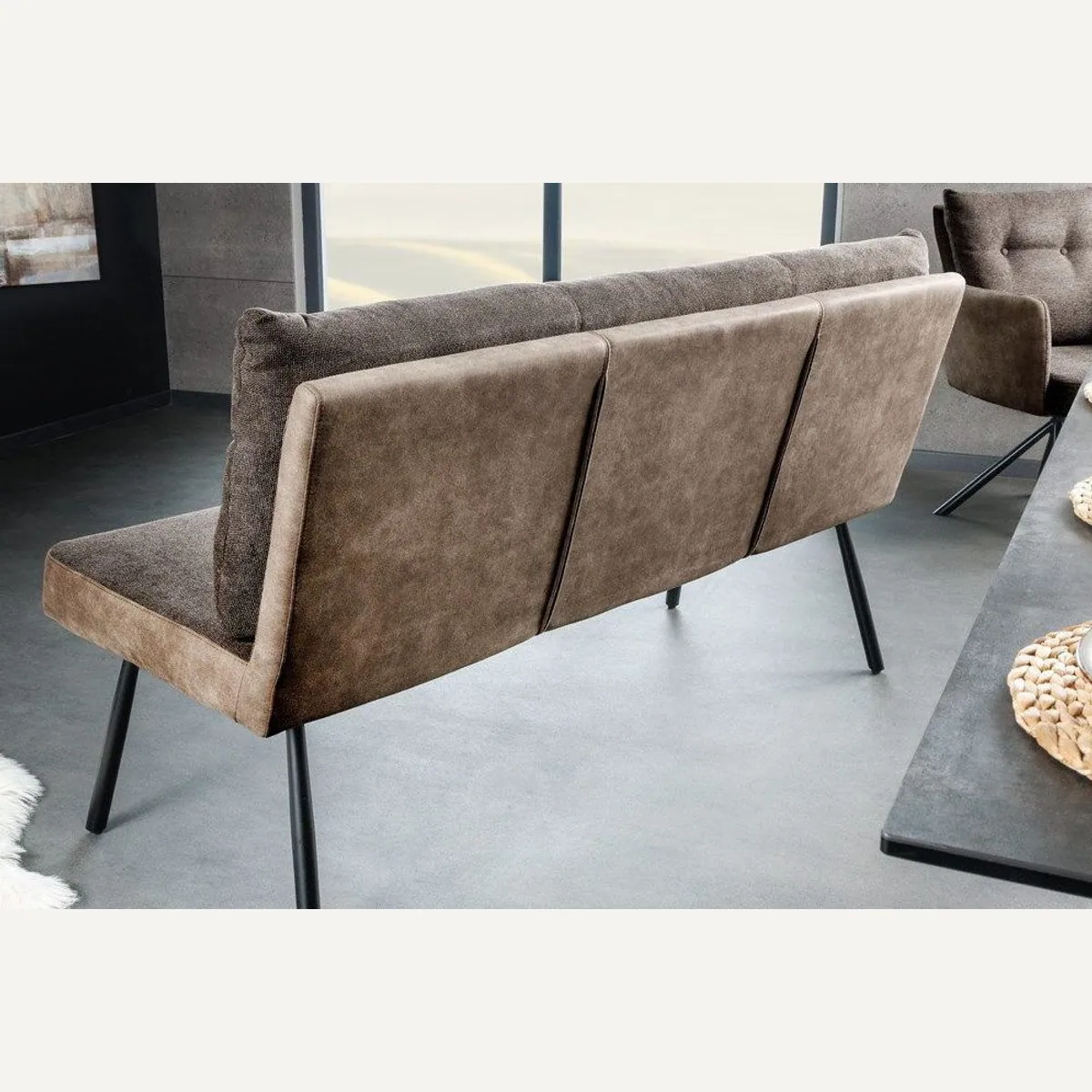 riess-ambiente BIG GEORGE Sitzbank, eleganter Microfaserbezug, hohe Belastbarkeit 4
