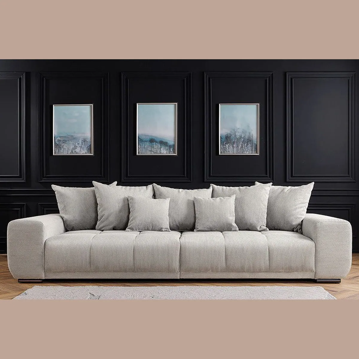 riess-ambiente XXL Sofa ELEGANCIA, elegantes Design, hoher Sitzkomfort, inklusive Kissen 3