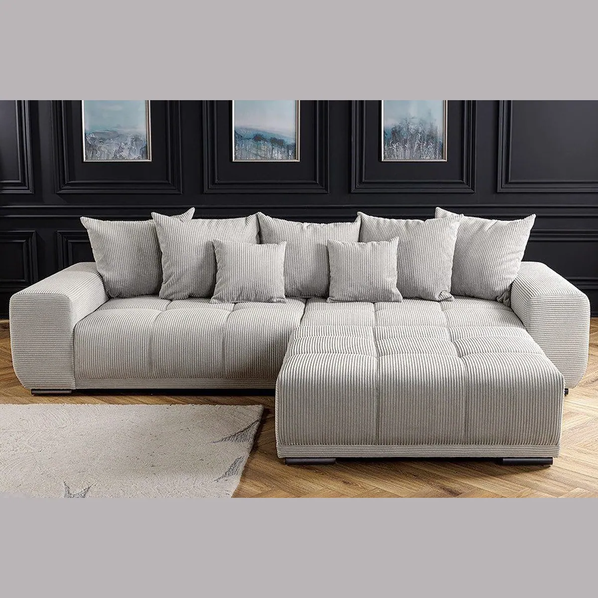 riess-ambiente XXL Sofa ELEGANCIA, elegantes Design, hoher Sitzkomfort, inklusive Kissen 4