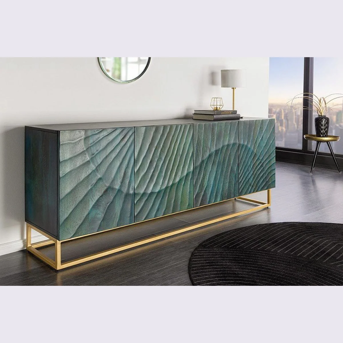 riess-ambiente Sideboard SCORPION, auffälliges Design, handgefertigte Schnitzereien, großzügiger Stauraum 3