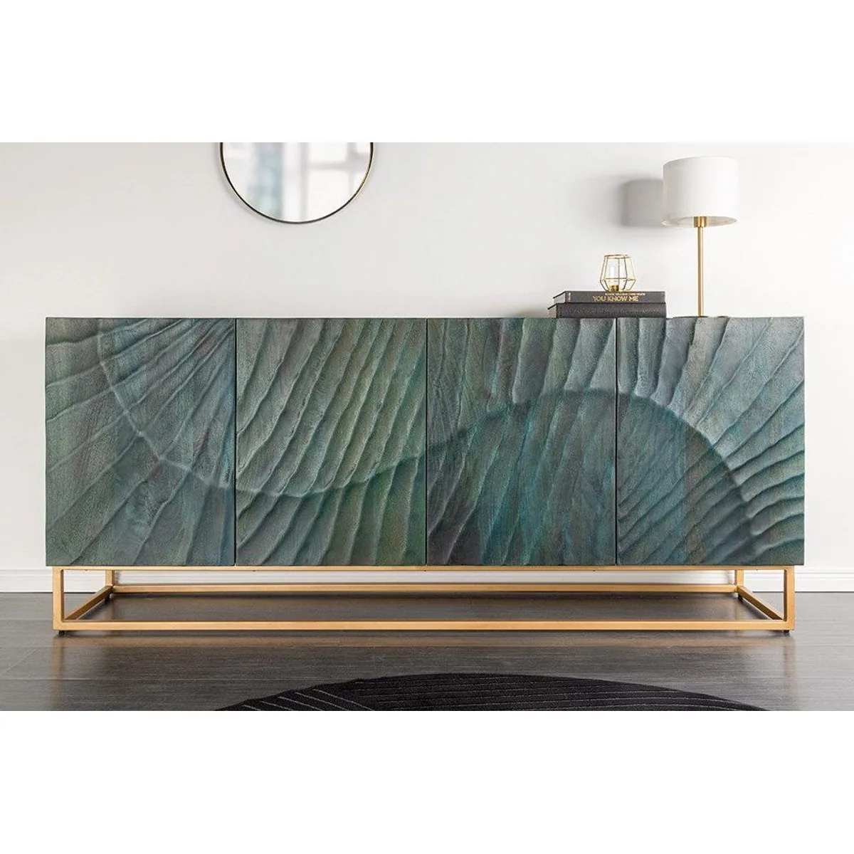 riess-ambiente Sideboard SCORPION, auffälliges Design, handgefertigte Schnitzereien, großzügiger Stauraum 4