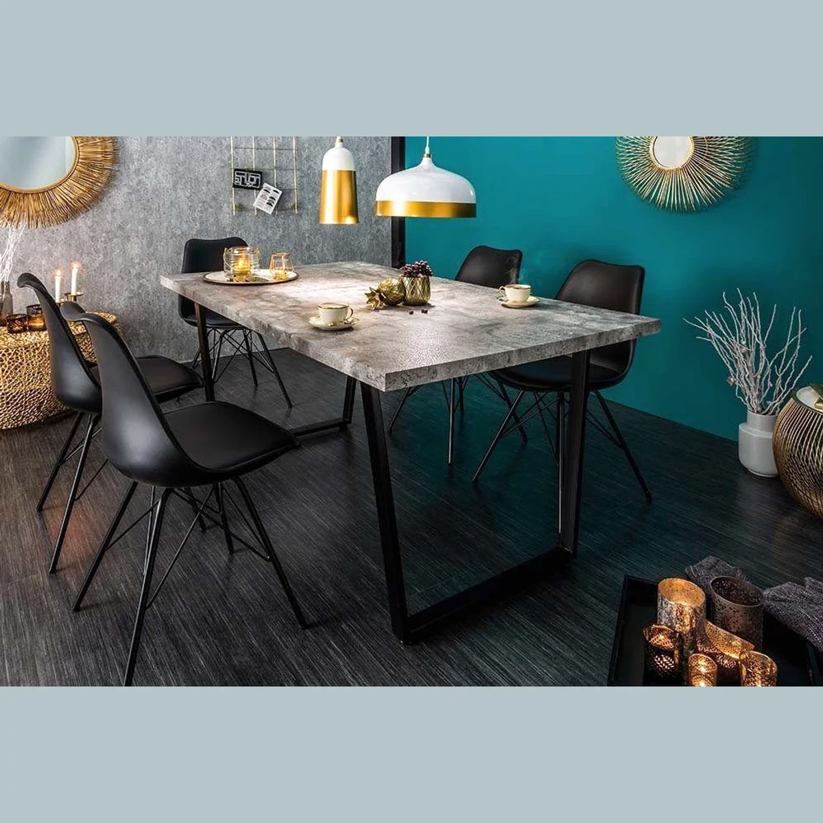riess-ambiente Esstisch LOFT 160cm, modernes Design, stabile Kufenfüße, für 4 Personen
