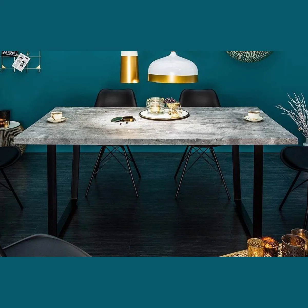 riess-ambiente Esstisch LOFT 160cm, modernes Design, stabile Kufenfüße, für 4 Personen 3