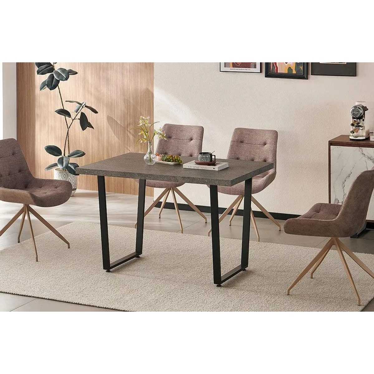riess-ambiente Esstisch LOFT 160cm, modernes Design, stabile Kufenfüße, für 4 Personen 5