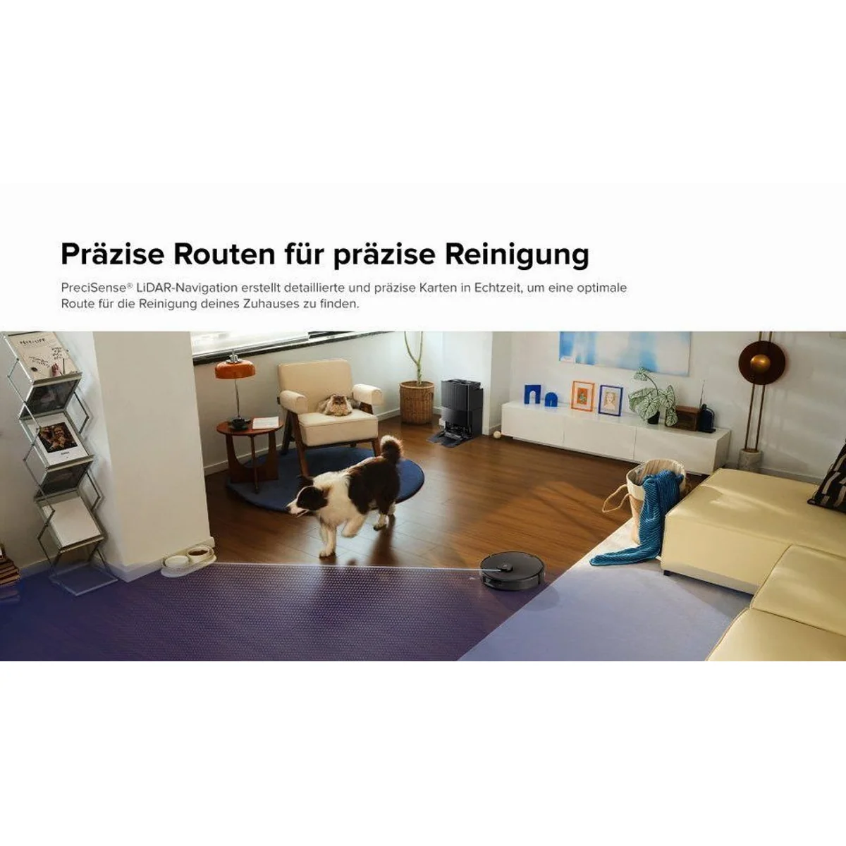 Roborock Qrevo Edge 5V1 Saugroboter, 18.500 Pa Saugleistung, Wischfunktion, intelligente Navigation 4