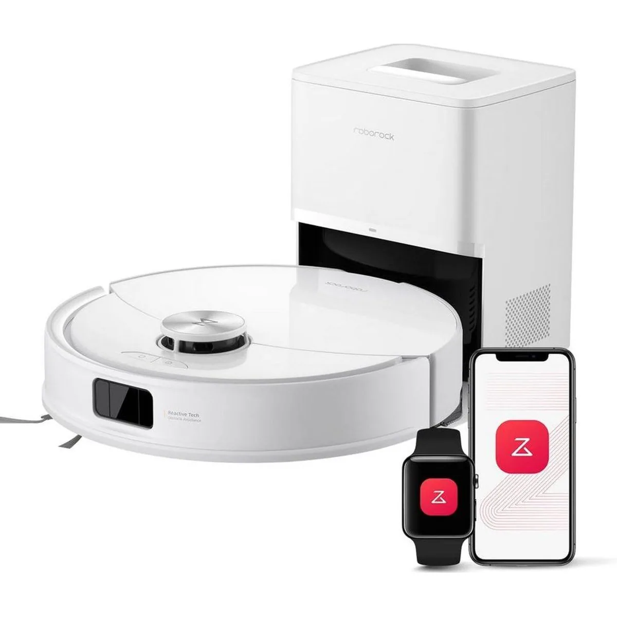 Roborock Q10 S5+ Saugroboter, 10.000 Pa Saugkraft, Wischfunktion — Selbstentleerung, Hindernisvermeidung, Teppichpflege