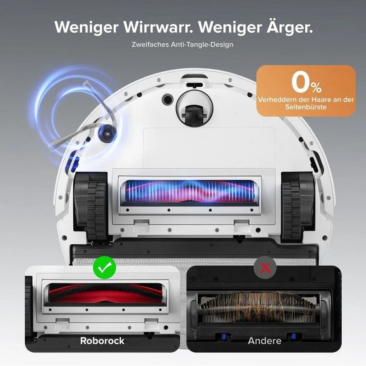 Roborock Q10 S5+ Saugroboter, 10.000 Pa Saugkraft, Wischfunktion — Selbstentleerung, Hindernisvermeidung, Teppichpflege 4