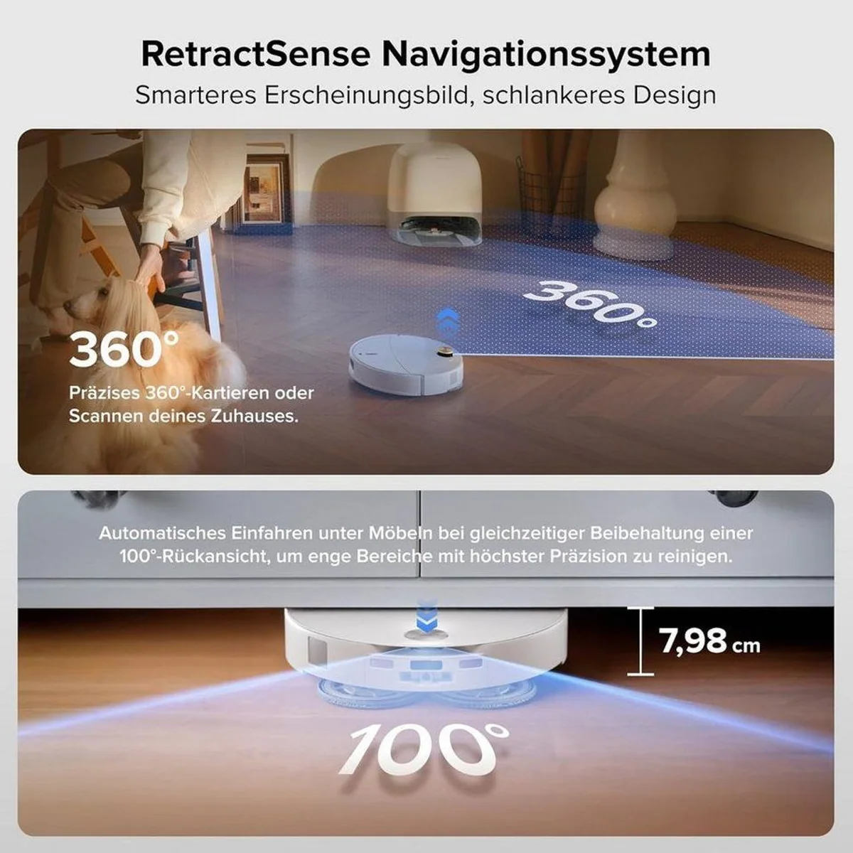 Roborock Qrevo Curv 2 Pro, 25000 Pa Saugkraft, 100°C Heißwasser-Mopp — intelligente Reinigungslösung 4