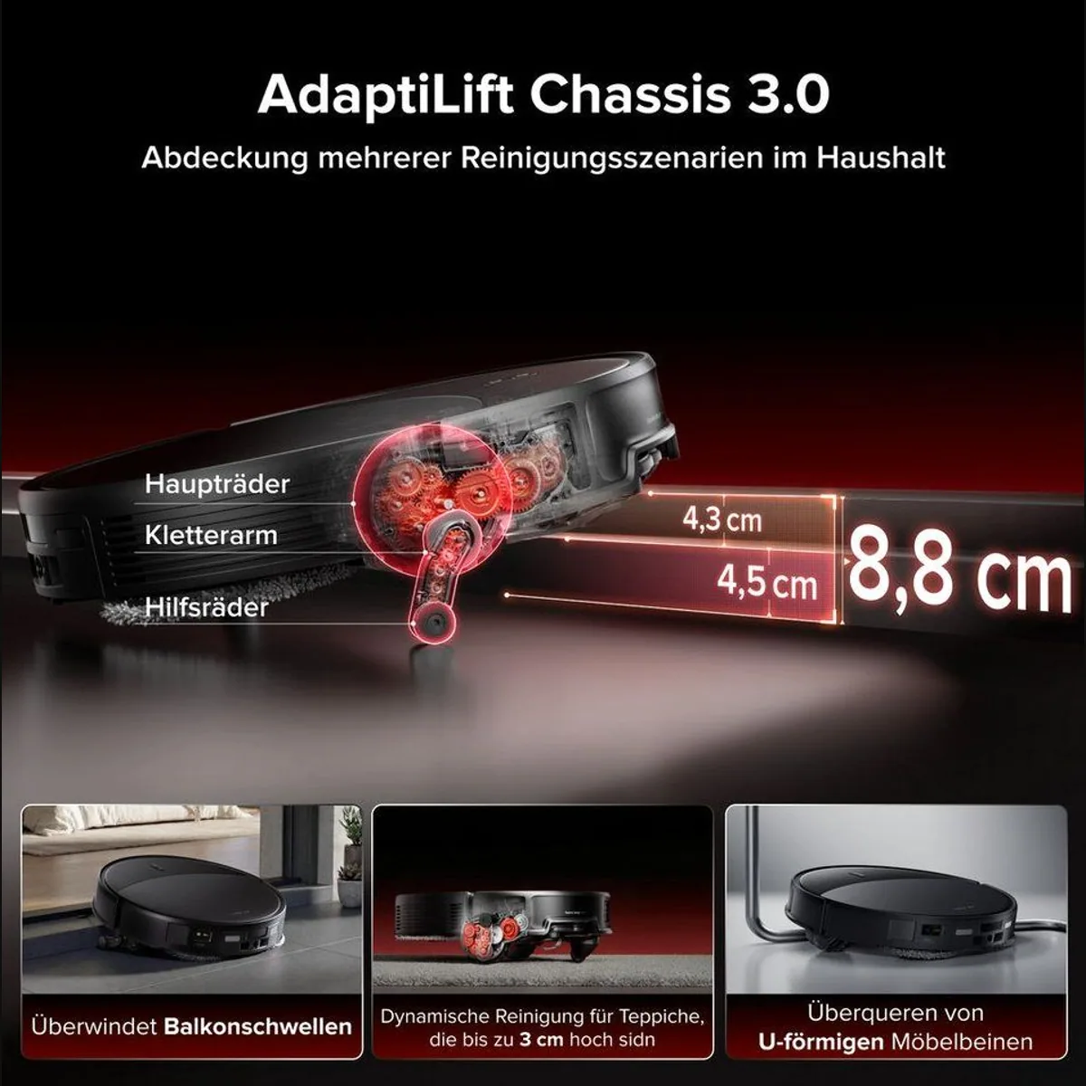 Roborock Saros 20 Saugroboter, 36.000 Pa Saugkraft, AdaptiLift Chassis 3.0, Ultra-Slim Design 2