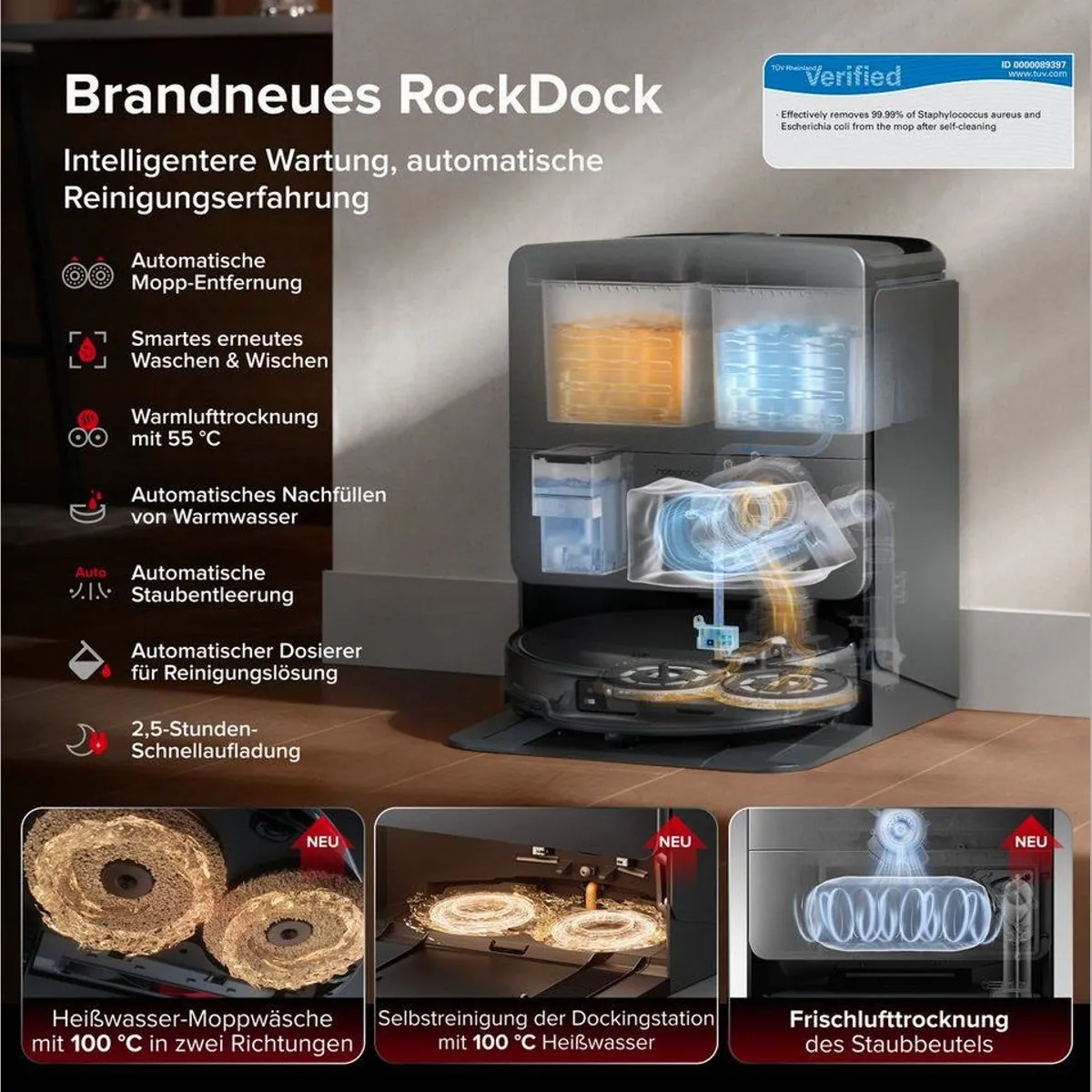 Roborock Saros 20 Saugroboter, 36.000 Pa Saugkraft, AdaptiLift Chassis 3.0, Ultra-Slim Design 3