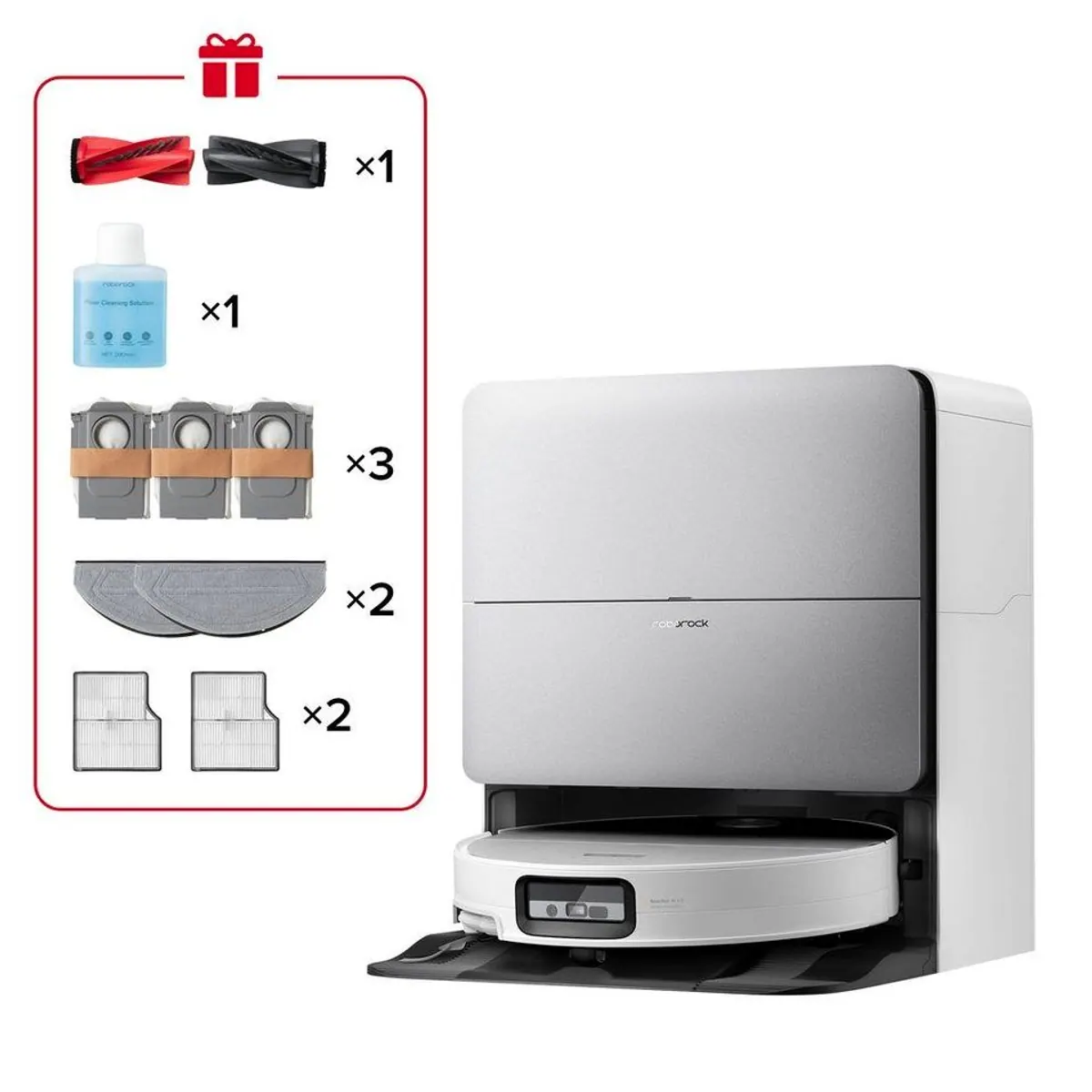 Roborock Saros 20 Sonic Complete, starke Saugleistung, intelligente Navigation, automatisierte Wartung
