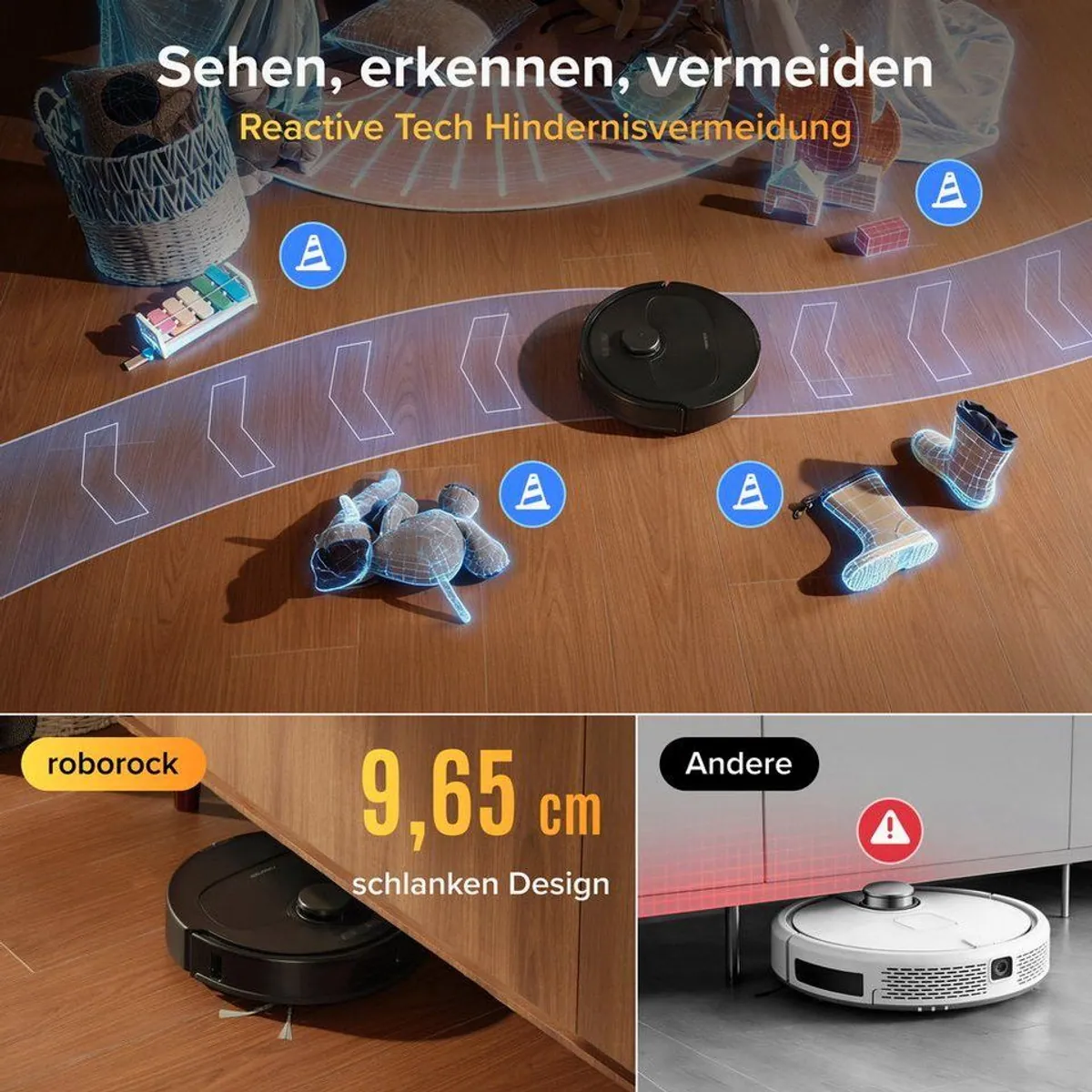 Roborock Qrevo S ProX Saugroboter, 18.500 Pa Saugkraft, All-in-One-Station 4