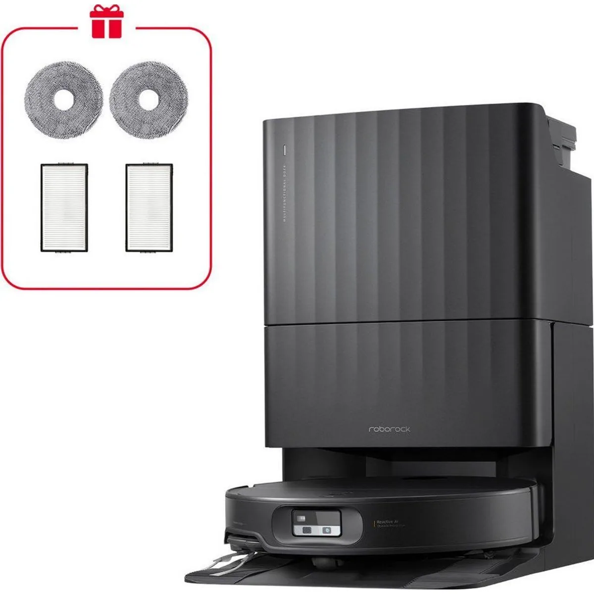 Roborock Qrevo Edge 2X, 25.000 Pa Saugkraft, Multifunktionsstation