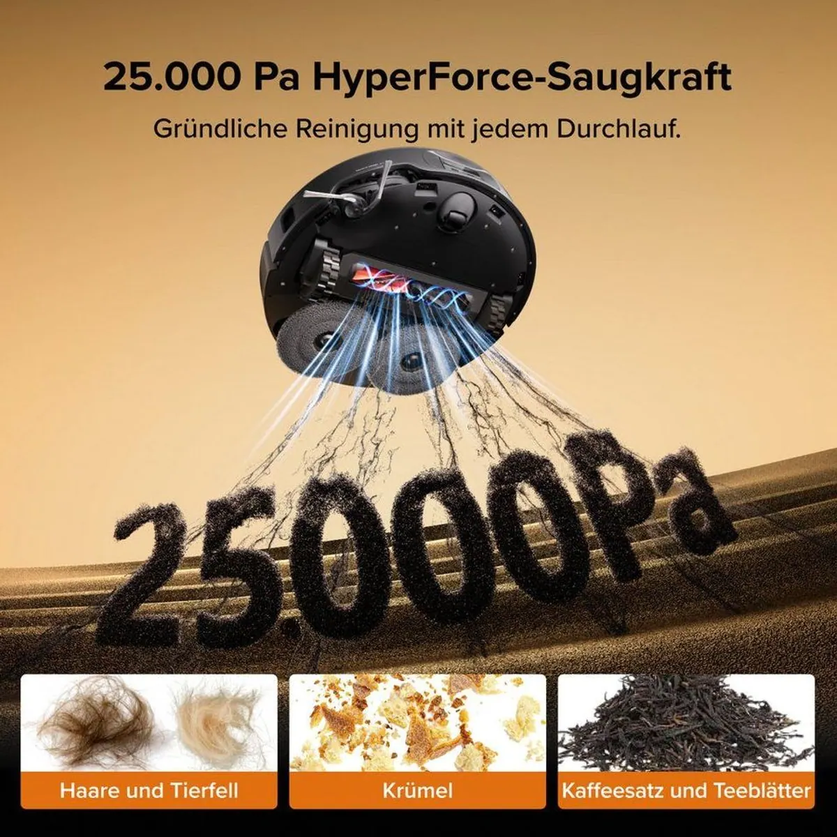 Roborock Qrevo Edge 2 Saugroboter, 25.000 Pa Saugkraft, FlexiArm-Technologie 2