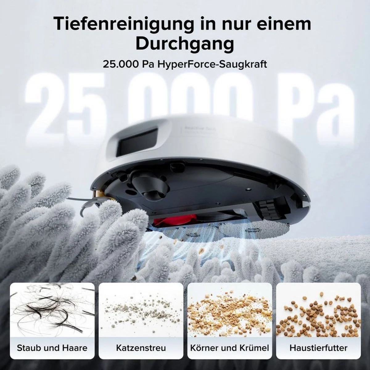 Roborock Saugroboter Qrevo 2 Pro, 25.000 Pa Saugkraft, Wischfunktion 2